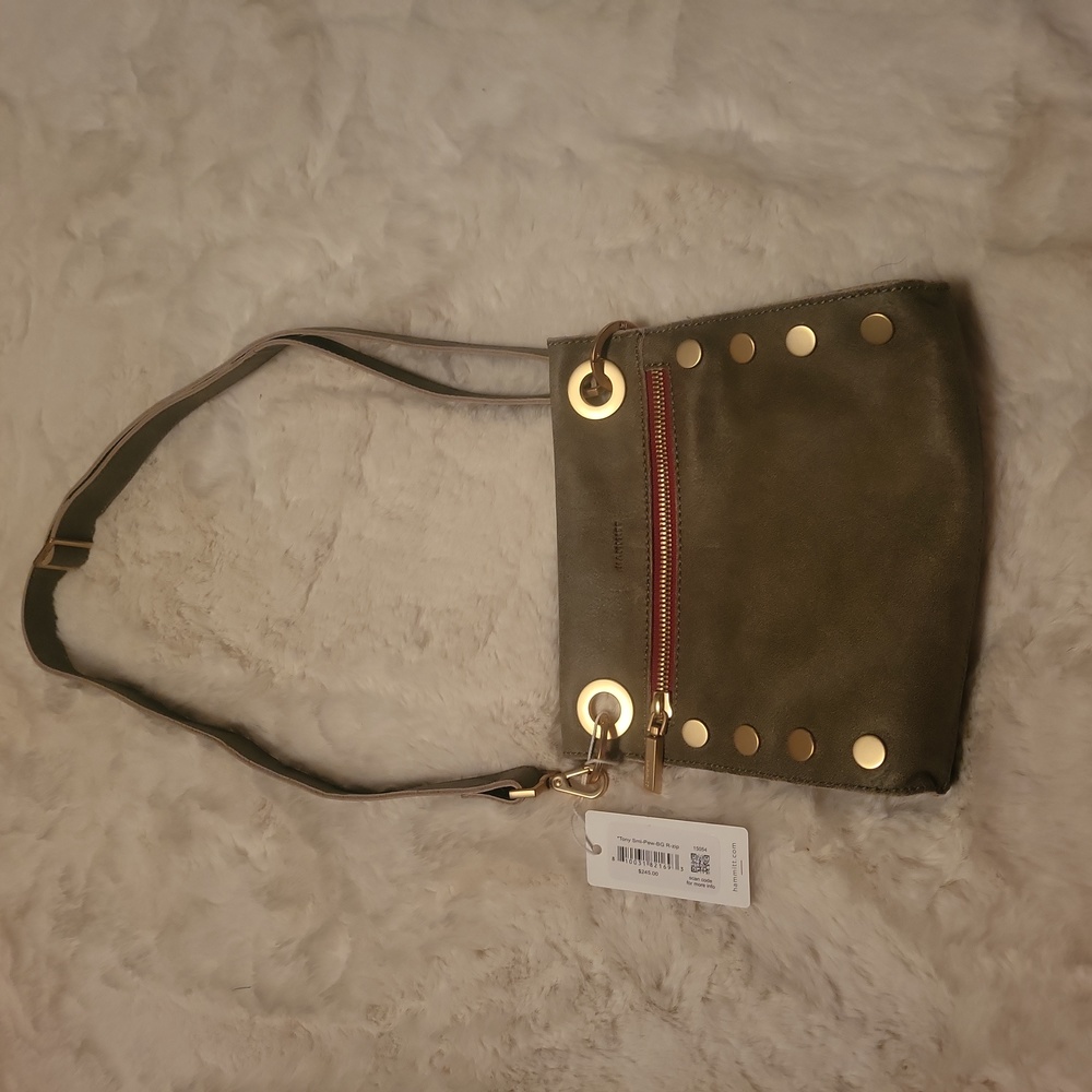 HAMMITT Crossbody Handbag NWT! Pewter & Brushed Gold